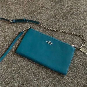 Coach wallet with long strap
